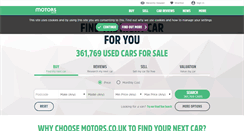 Desktop Screenshot of motors.co.uk