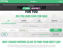 Tablet Screenshot of motors.co.uk
